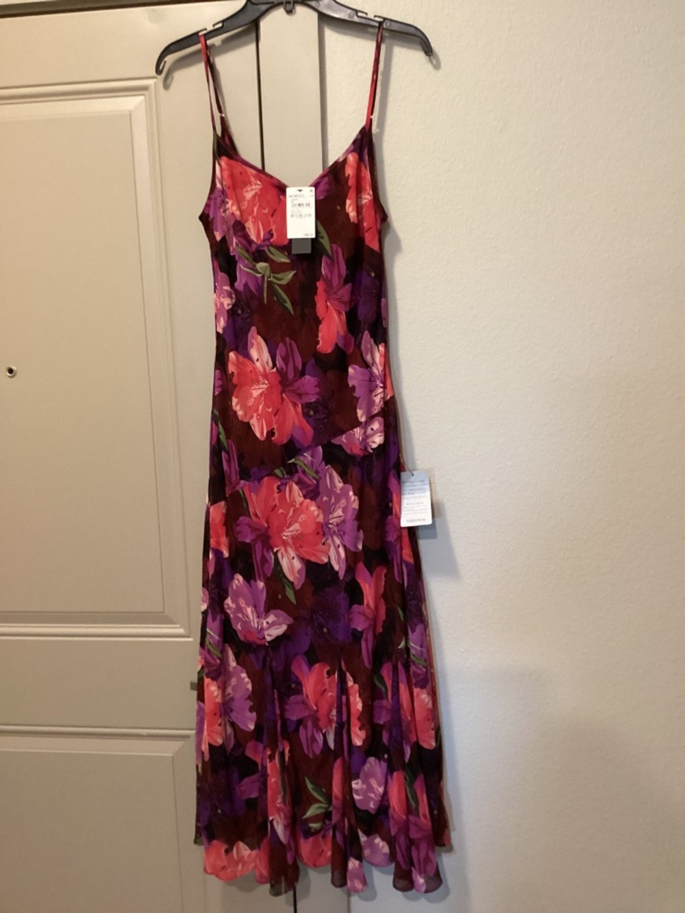 Lulus Sipping Sangria Floral Cocktail Midi Dress, size L - Picture 4 of 12